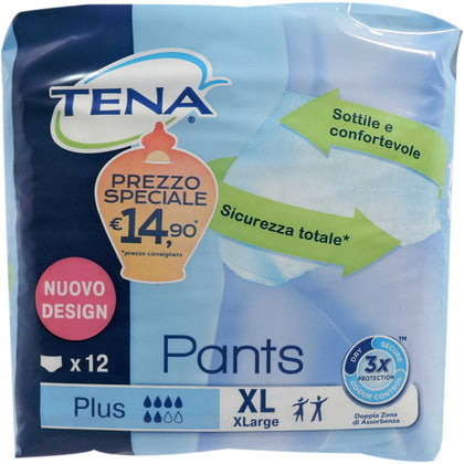 Tena Pants Plus Pannoloni Xl 12 Pezzi