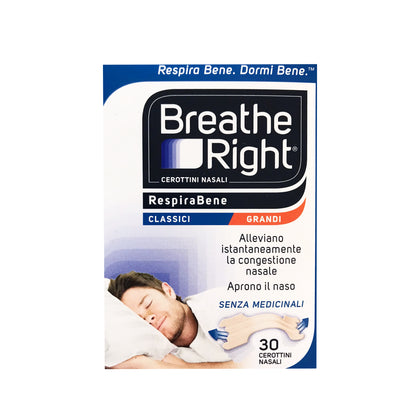 Breath Right Cerotti Nasali Classici Grandi 30 Pezzi