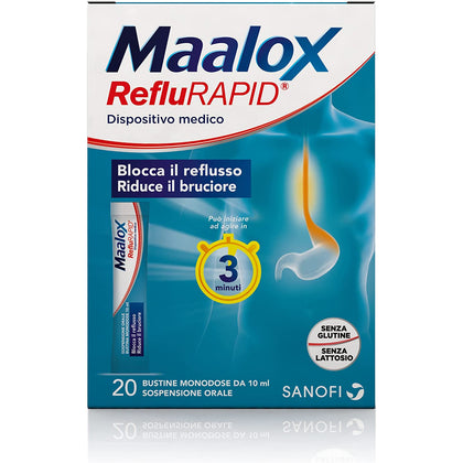 Maalox Reflurapid 20 Bustine 10ml