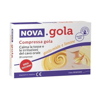 Nova Gola Compressa Gola Miele E Limone 20 Compresse