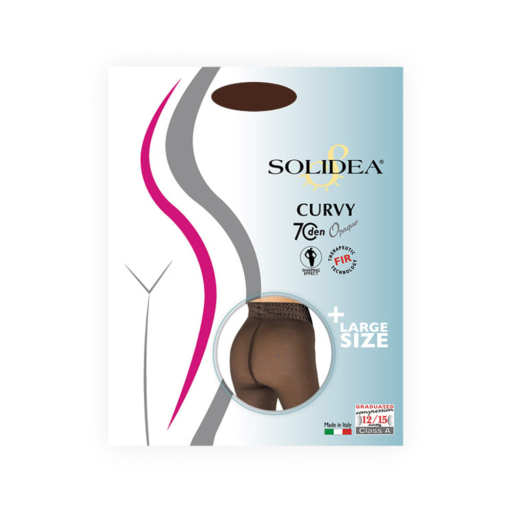 Solidea Collant Curvy 70 Opaque Moka Taglia 3ml-xl