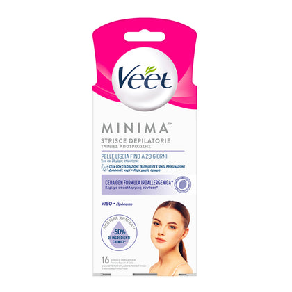 Veet Strisce Viso Ipoallergeniche 16 Pezzi