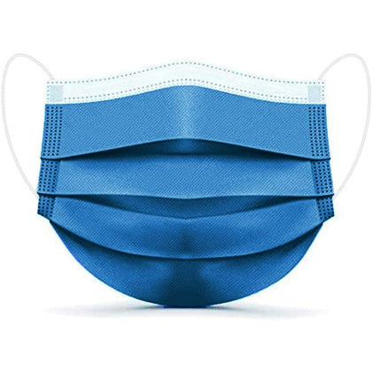 Mascherina Chirurgica Colorata Blu Indaco 10 Ezzi