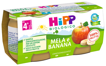 Hipp Bio Omogeneizzato Mela/banana2x80g