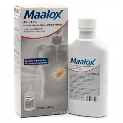Maalox Sospensione Orale 250ml 4+3,5% Menta