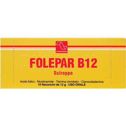 Folepar B12 10 Flacone Sciroppo 12g