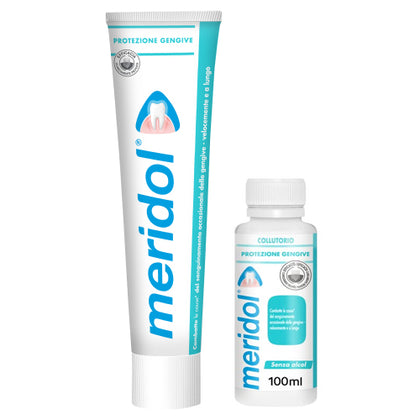 Meridol Dentifricio Protezione Gengive 75ml+collutorio 100ml