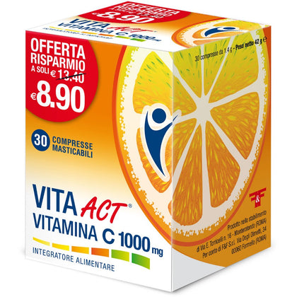 Vita Act Vitamina C 1000mg 30 Compresse Masticabili