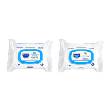 Mustela Salviette Multiuso Bipacco 2x25 Pezzi